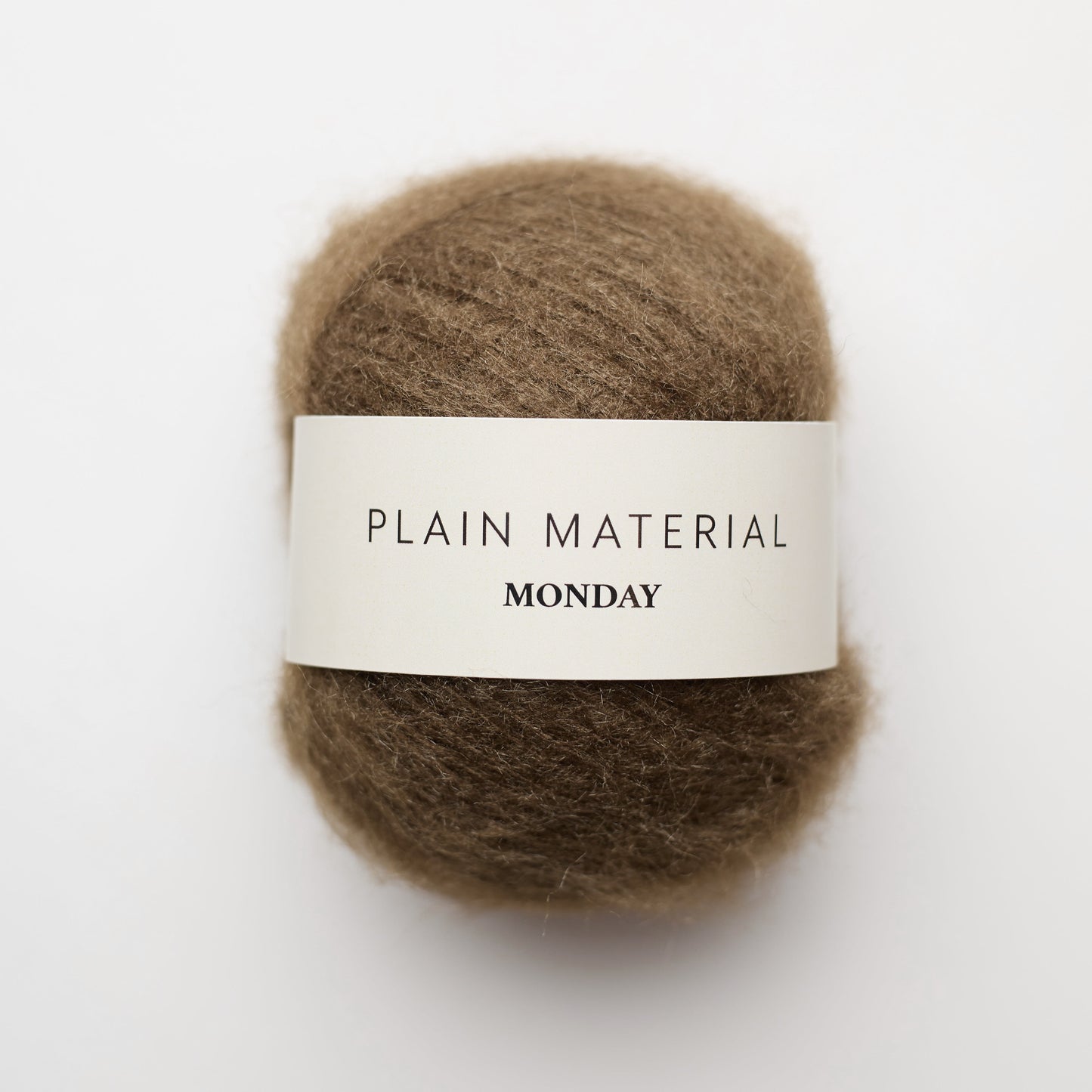 Monday Walnut Brown - Brushed Silk Knitting Yarn - Plain Material