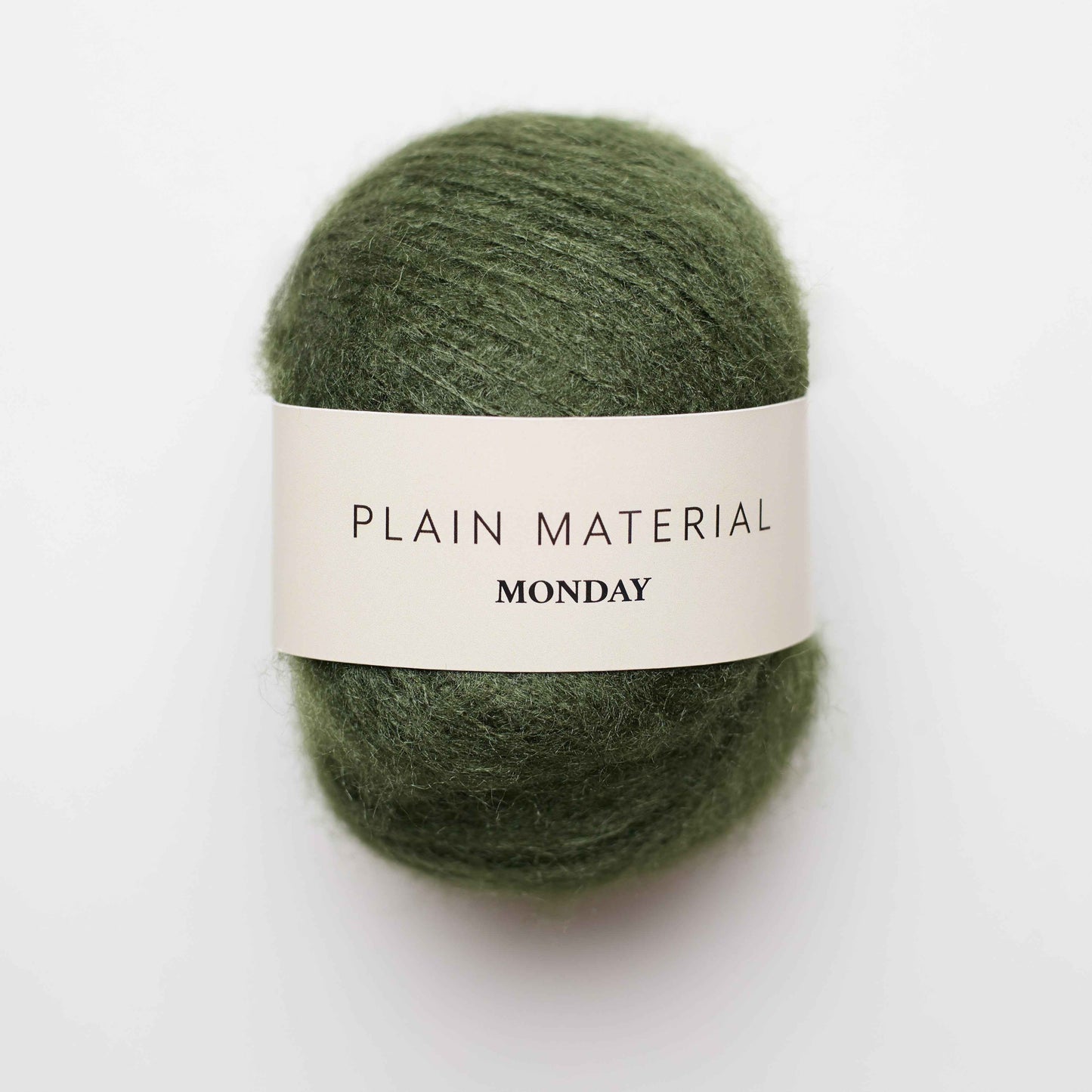 Monday Green Forest - Brushed Silk Knitting Yarn - Plain Material