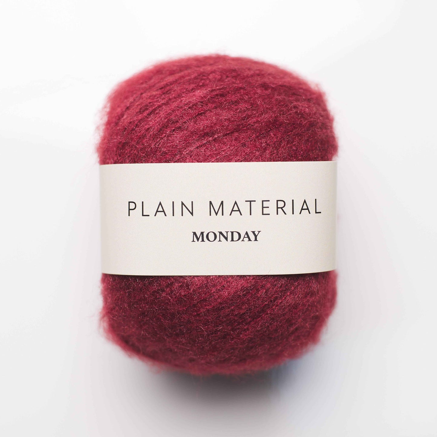 Plain Material Brushed Silk - Monday Berry