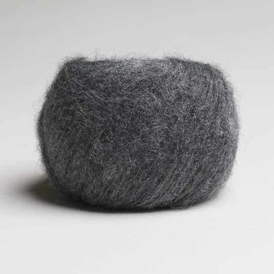 MONDAY BRUSHED SILK - DARK GREY silk yarn