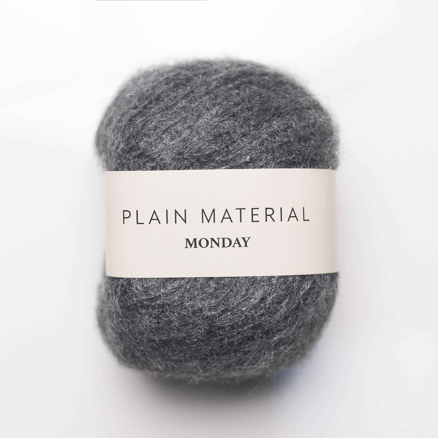Plain Material Brushed Silk - Monday Dark grey
