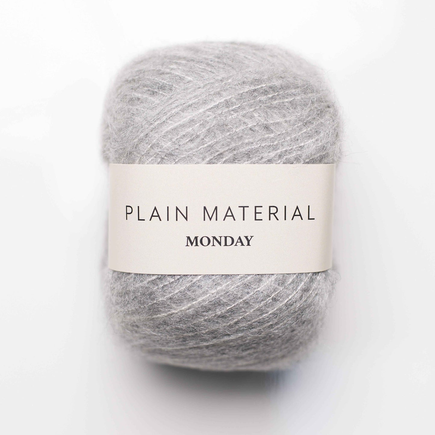 Plain Material Brushed Silk - Monday Mouse Grey