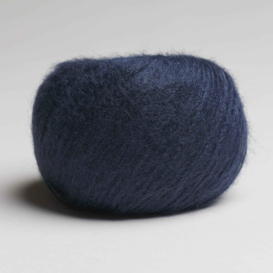 Plain Material Brushed Silk - Monday Navy Blue
