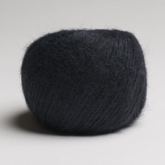 MONDAY BRUSHED SILK - NUIT BLACK silk yarn