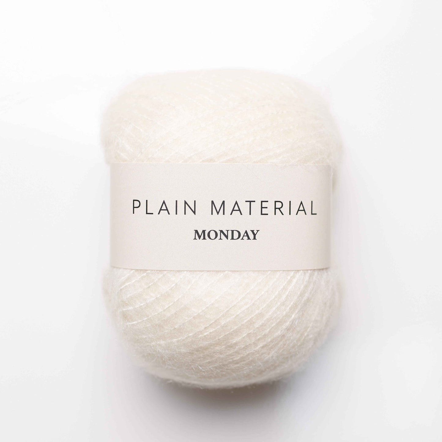 Plain Material Brushed Silk - Monday Off White
